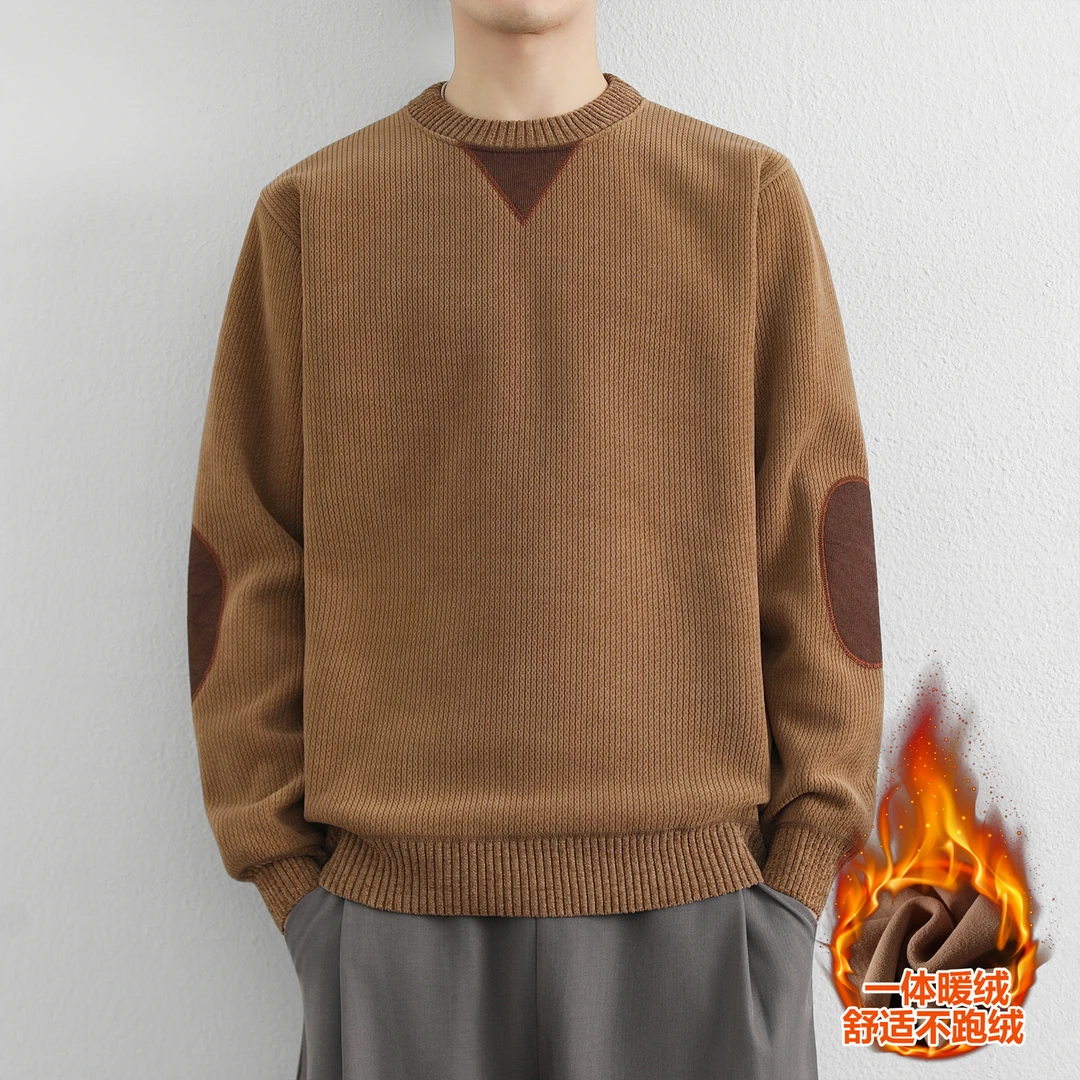 2025新款经典卫衣男士潮牌春秋拼接宽松大码休闲秋冬加绒套头上衣