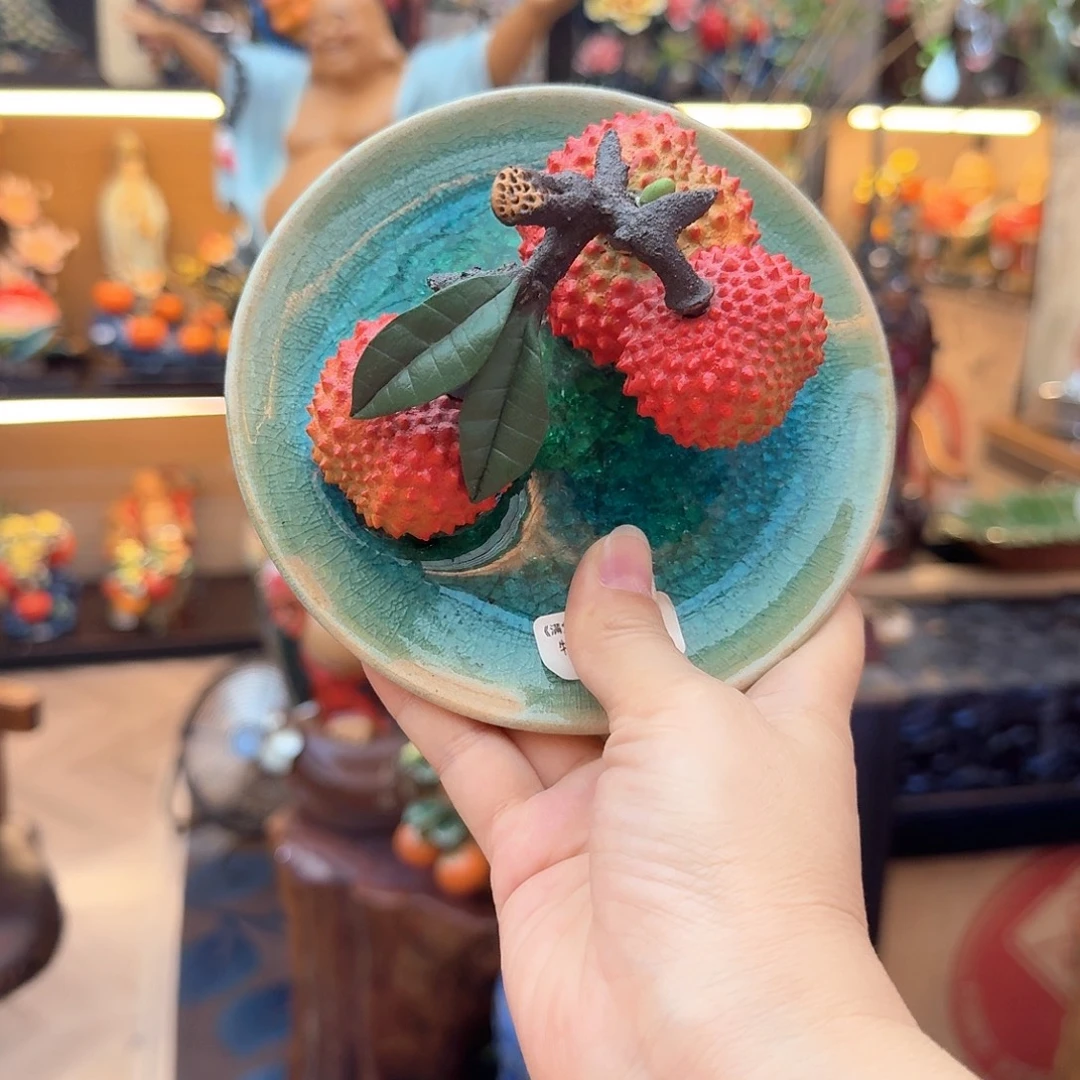 陶瓷荔枝王老师作品荔枝