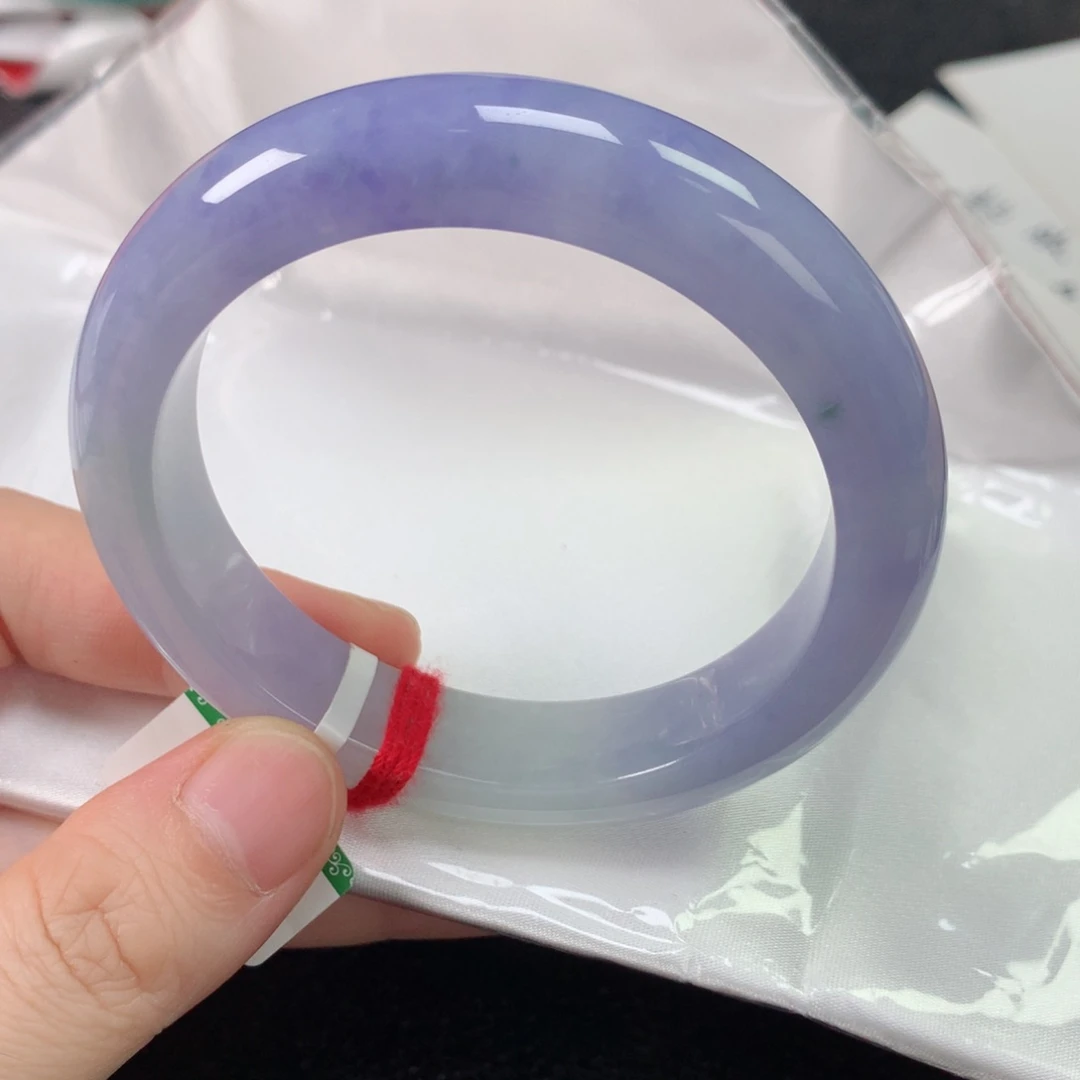 未镶嵌手镯翡翠缅甸天然翡翠手镯56圈口