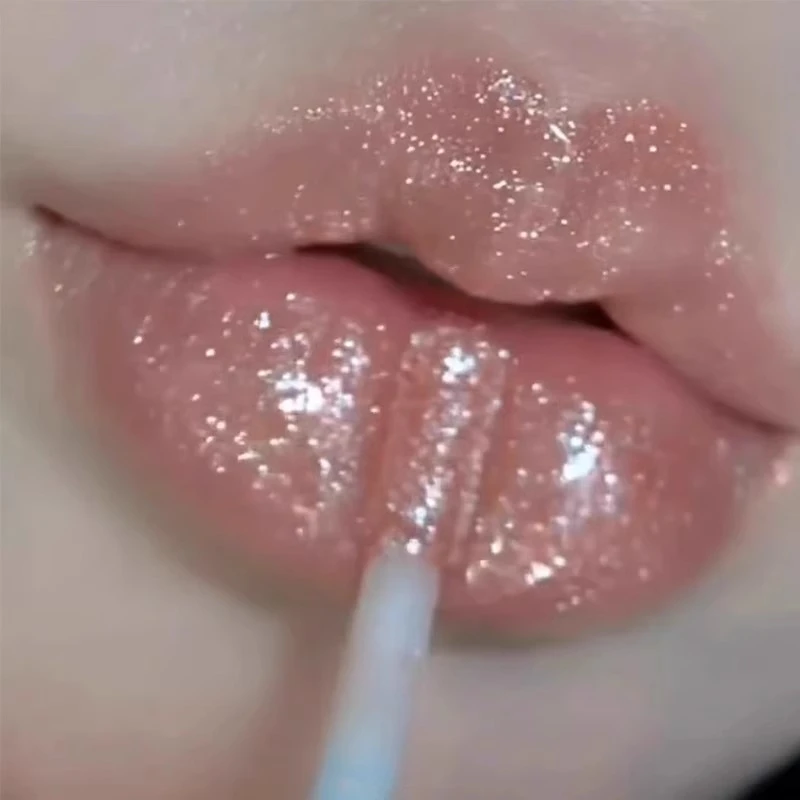带闪镜面珠光爆闪唇蜜唇油唇釉水光嘟嘟唇保湿滋润细闪唇彩显白
