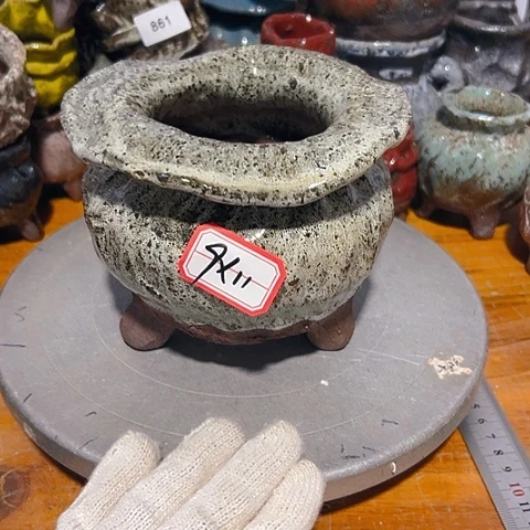 粗陶花盆手工花盆制作