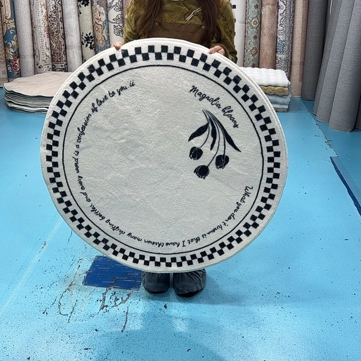 混纺加厚棉布底仿羊绒直径一米圆全新特价福利