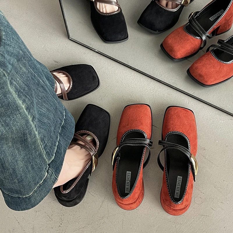 法式增高小众国风高跟鞋女2025春季复古配裙仙女风玛丽珍乐福鞋潮