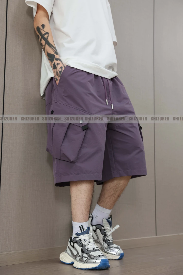 【石祖人15MK41】夏季青少年男孩160-190时尚大码速干工装大短裤