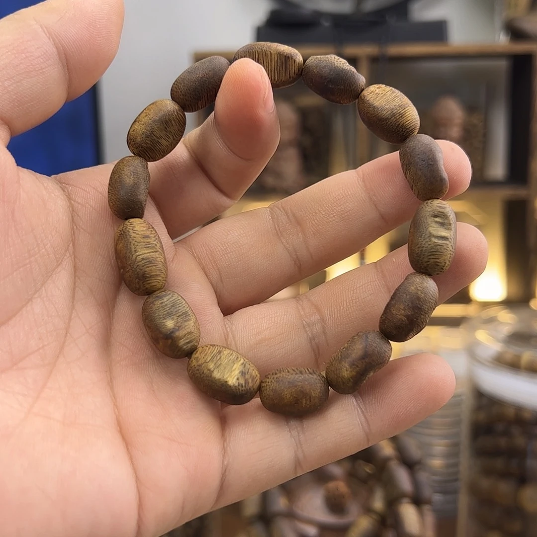 手串沉香10mm留疤单圈8g