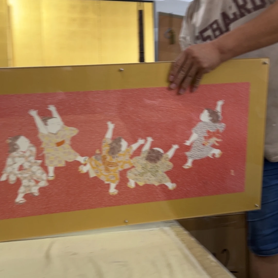 信***雲绘画屏风框画茶空间设计