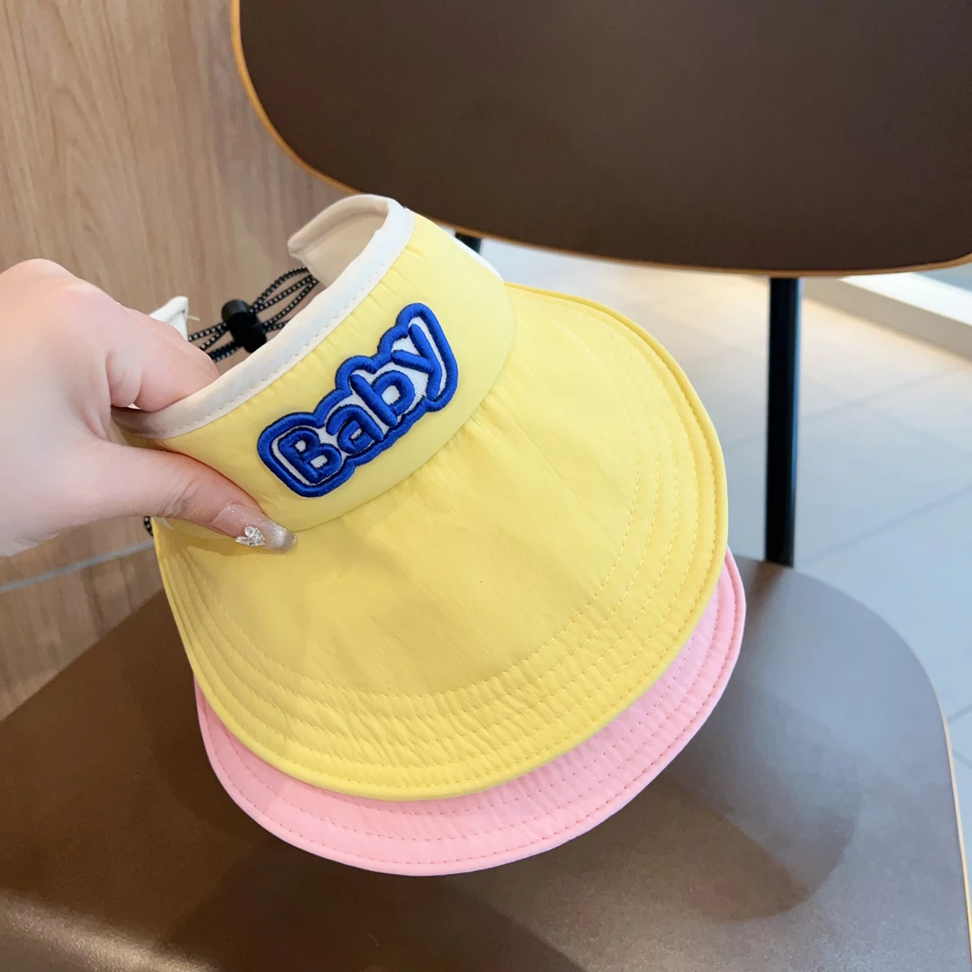 【Baby】儿童空顶帽夏季防晒婴幼儿遮阳帽男女童户外宝宝大檐太阳帽