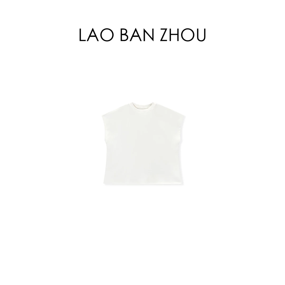 【老板周】舒适质感 夏季简约设计丝滑廓形宽松小飞袖上衣