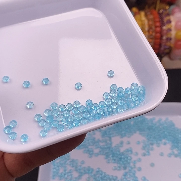 未镶嵌卡3.8x2.6海蓝宝多切面60个玛瑙/玉髓