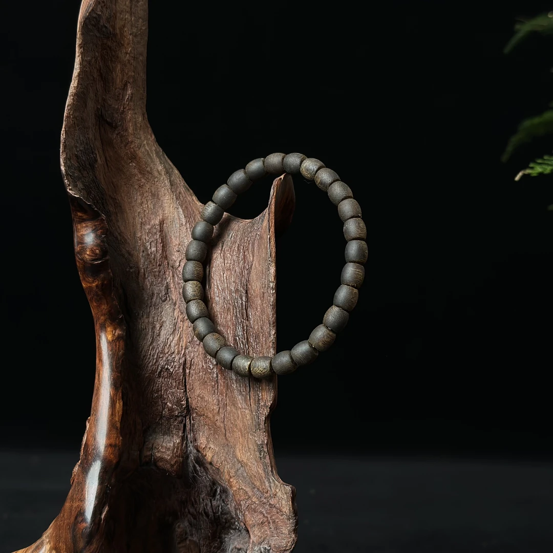 沉香海南沉香奇楠7mm直切单圈手串