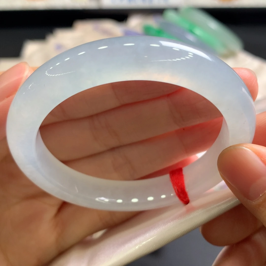 翡翠未镶嵌手镯23号小圈