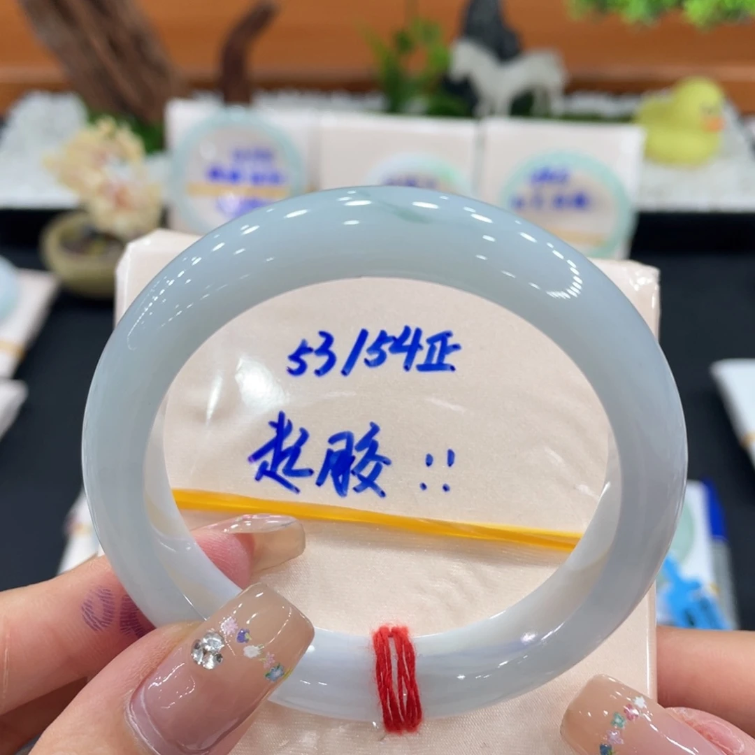 翡翠未镶嵌手镯天然缅甸翡翠A货手镯 66