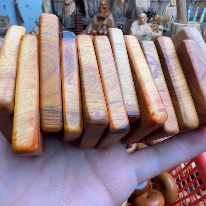 柏木（崖柏）手串/手链崖柏无事牌瑕疵随机3个