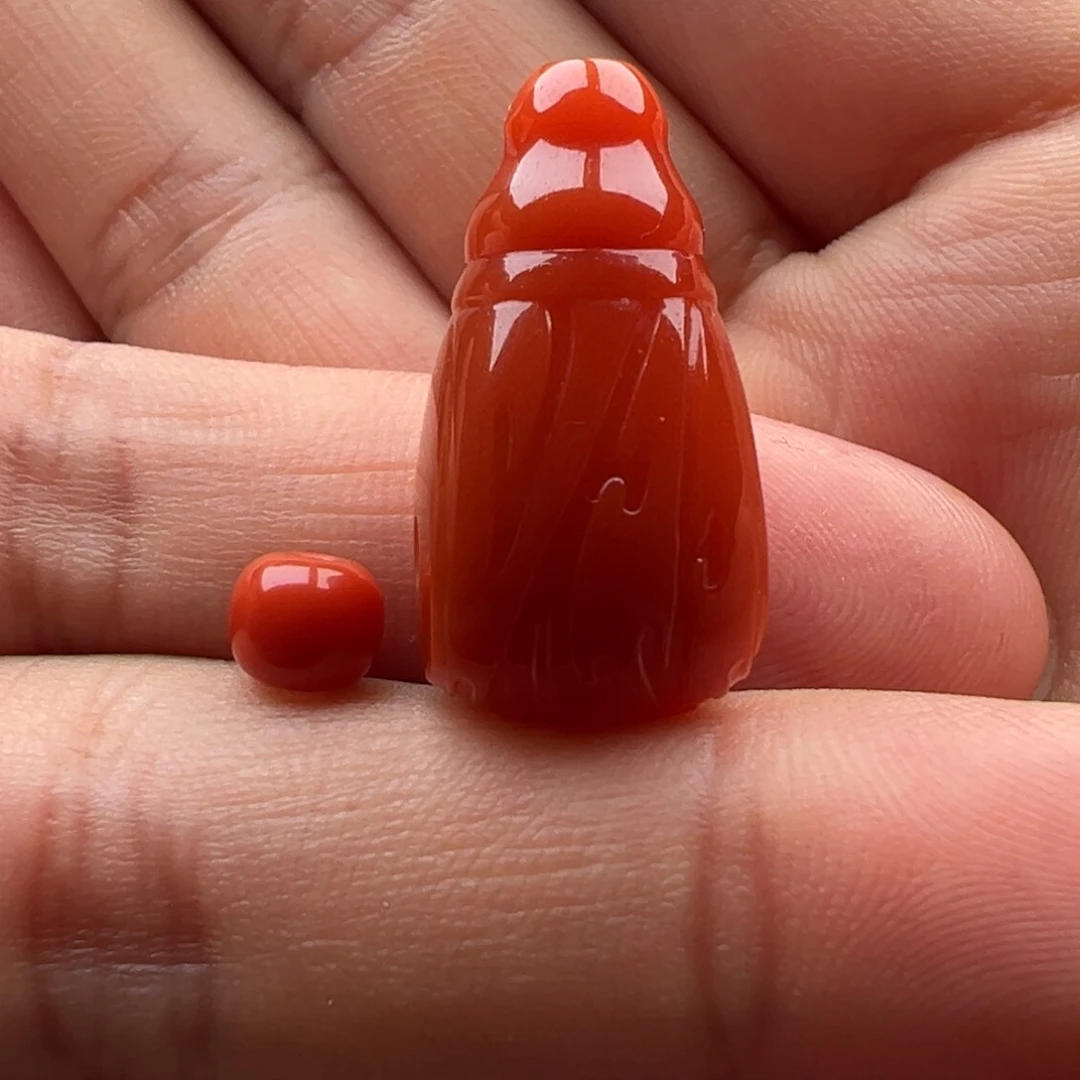 南红玛瑙三通12.6未镶嵌?****…