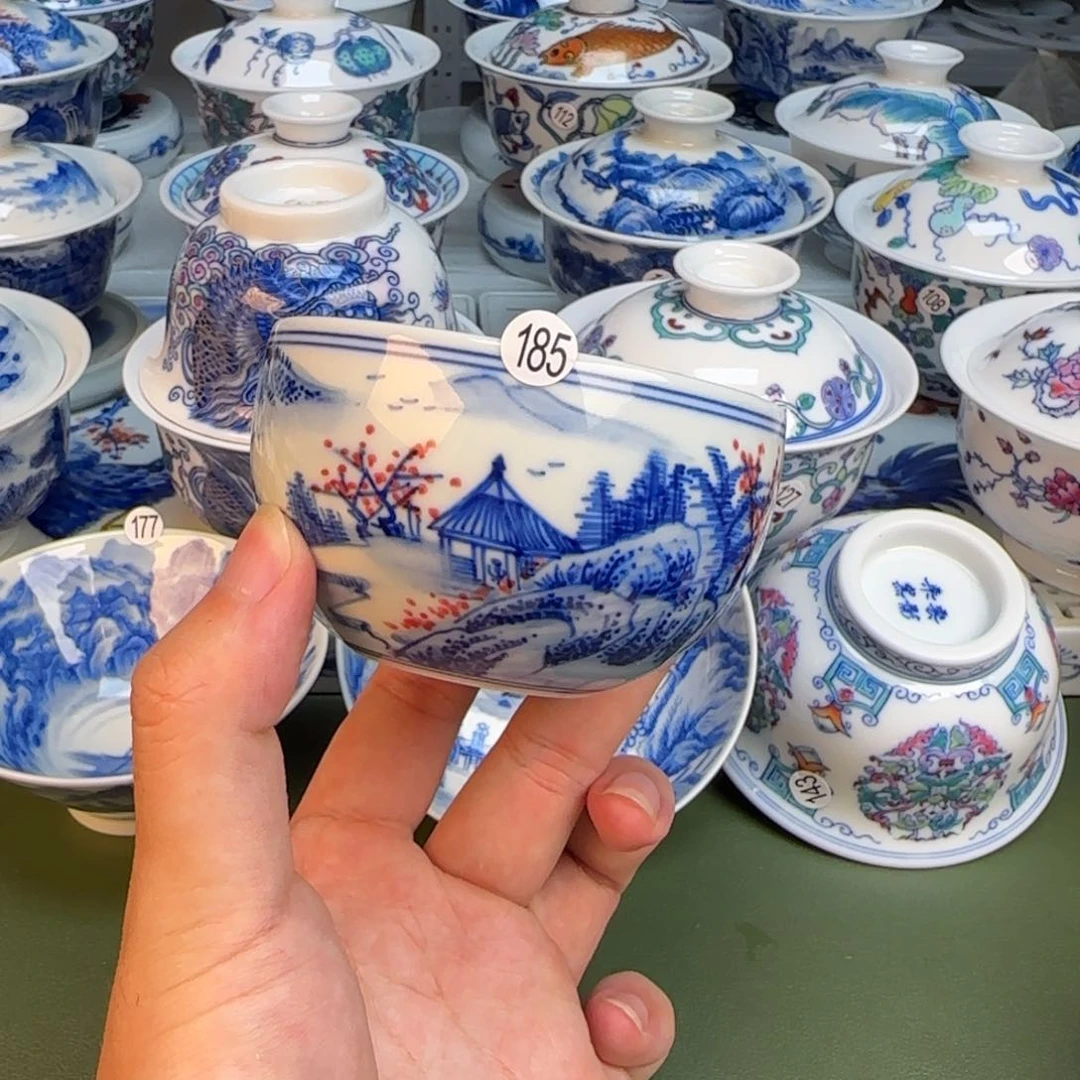 彦祖纯手工手绘茶具185