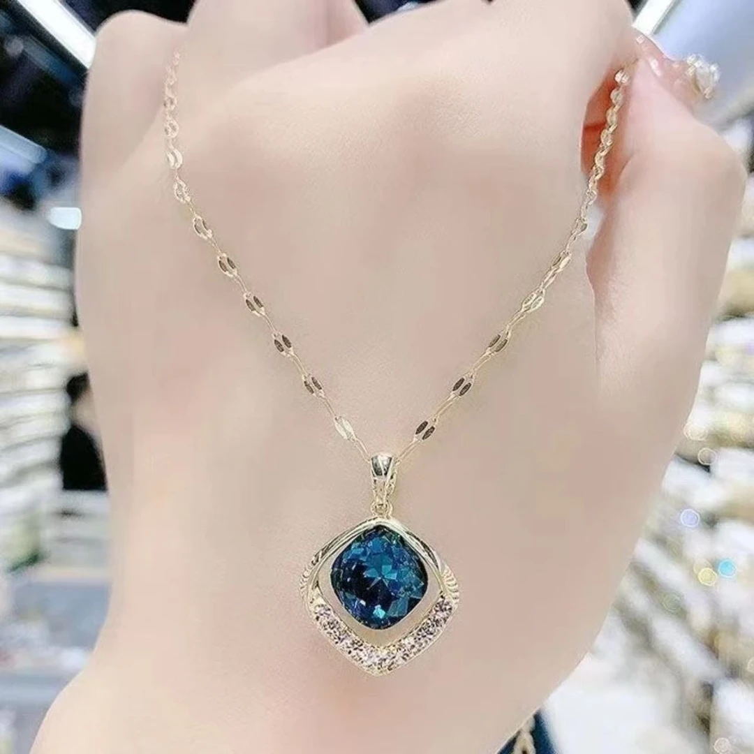 【专属定制】气质轻奢高级蓝色项链