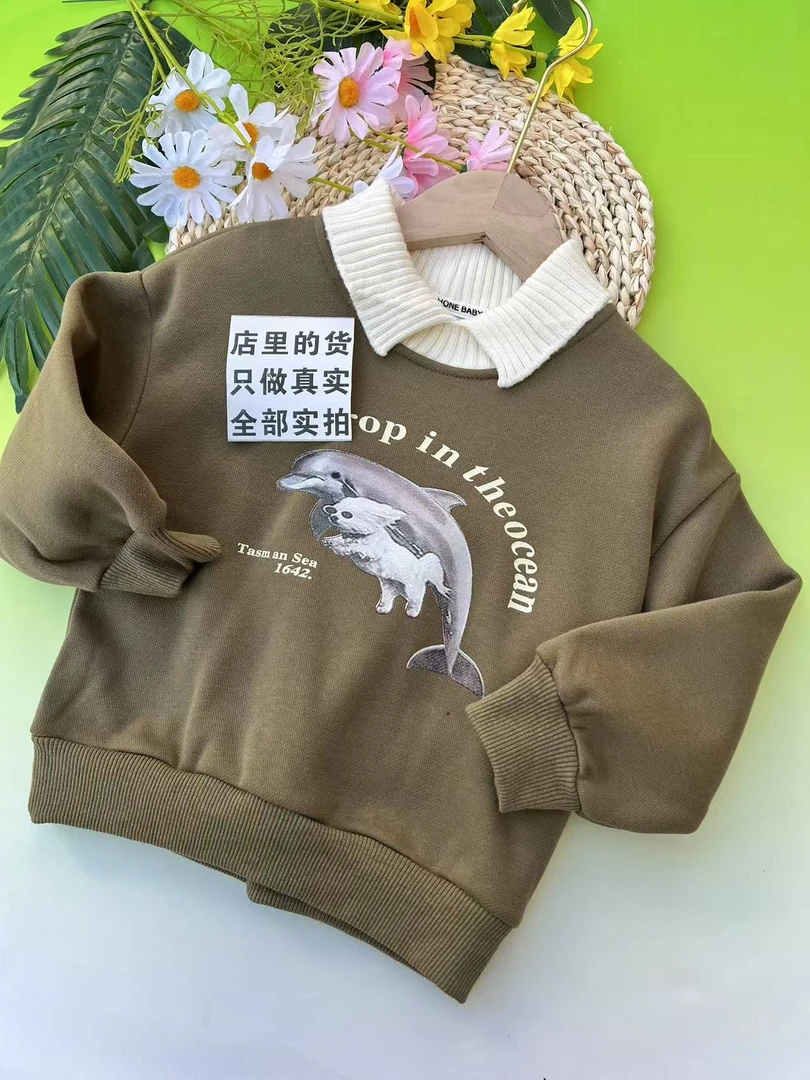 B242童装店断码清仓昌乐壹号童仓春秋长袖男女童卫衣牛仔卫裤外套