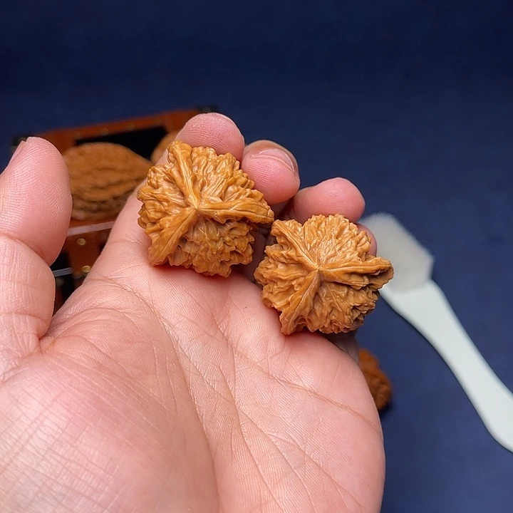 文玩核桃把件33盘山三棱