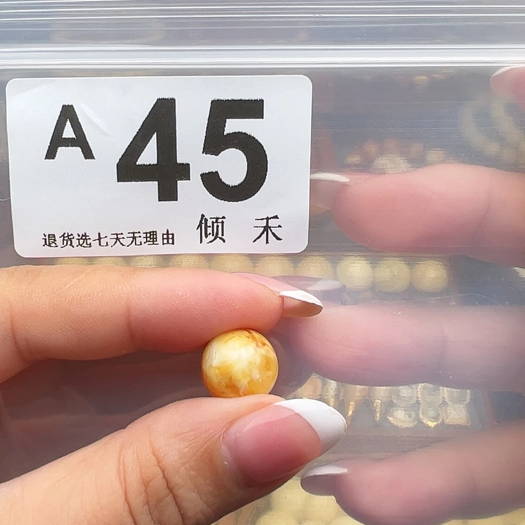 裸石琥珀未镶嵌蛇*圆珠12