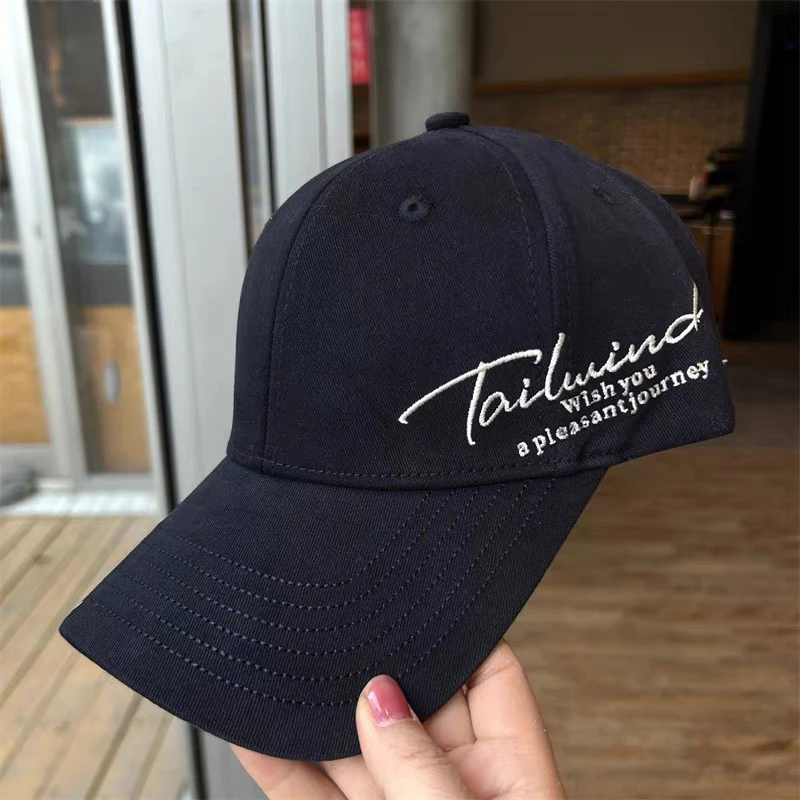 2025春款个性侧边字母棒球帽子女时尚硬顶潮流百搭高品质鸭舌帽男