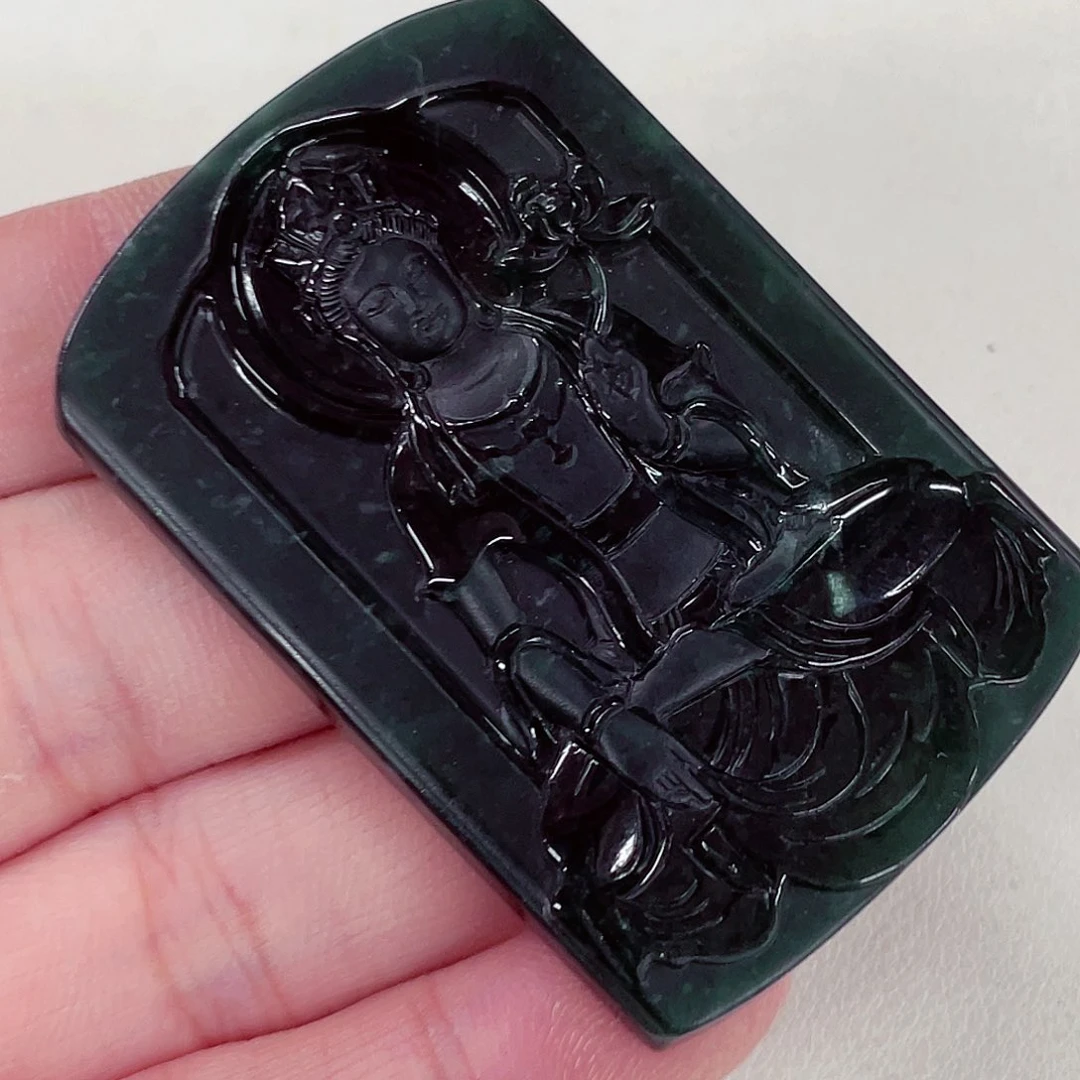 翡翠未镶嵌颈饰先鉴后发一物一证