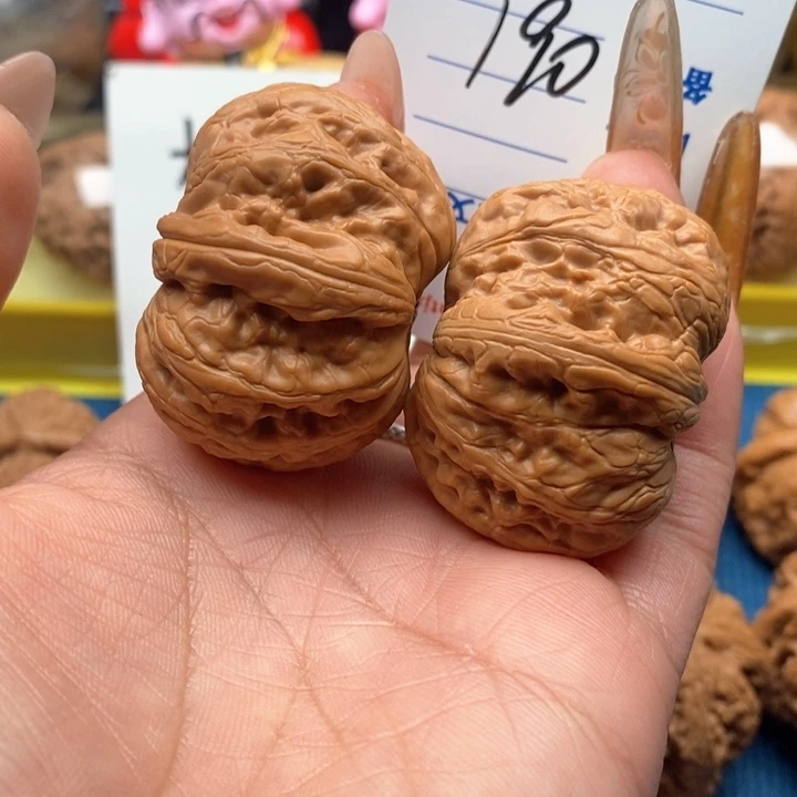 文玩核桃把件190号44平谷元宝