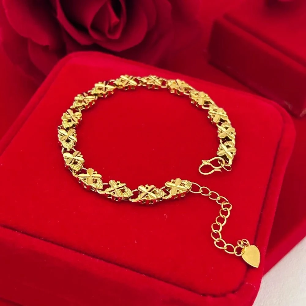 【香港SH1GEFUKU】非遗古法传世黄金色手链百搭首饰