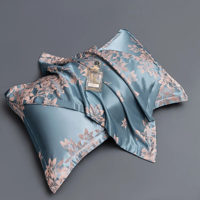 【买一送一】冰丝枕套成人夏天凉感枕套欧式高档提花枕头枕芯套