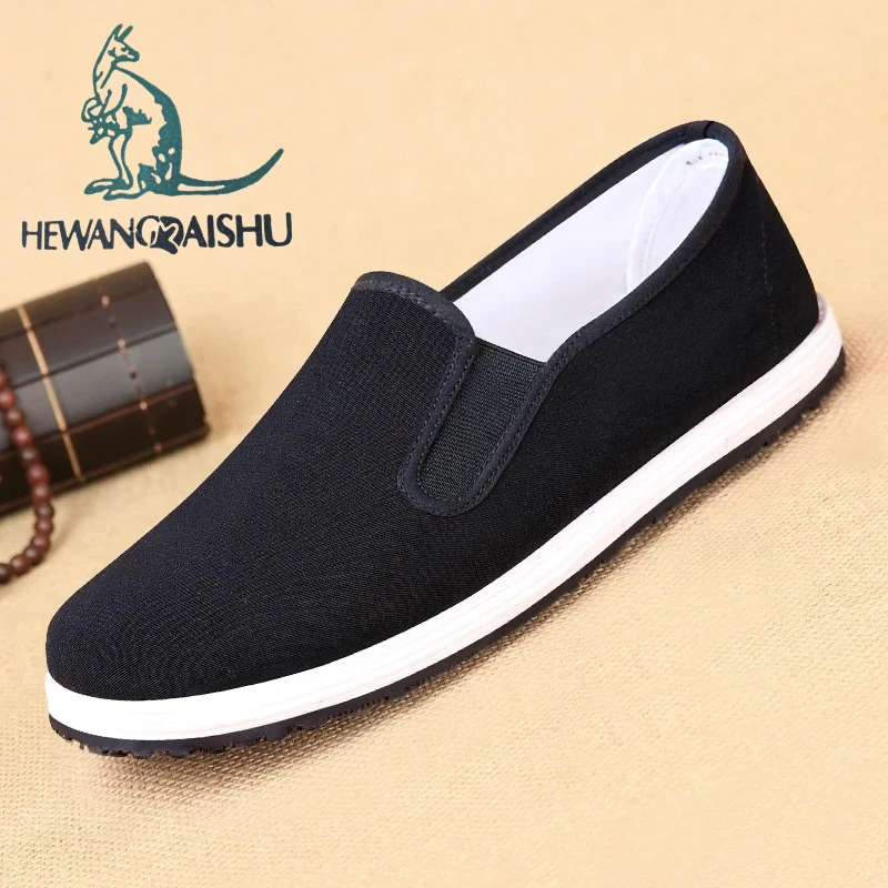 老北京布鞋男鞋老人鞋爸爸鞋黑色男士中老年休闲男布鞋春秋防滑