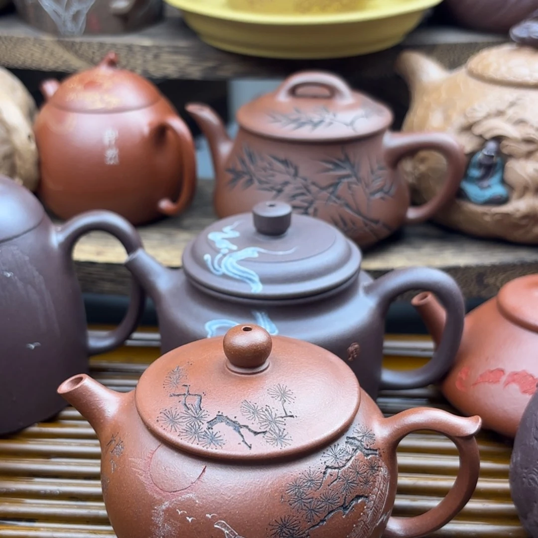 茶壶紫砂红皮龙160c c