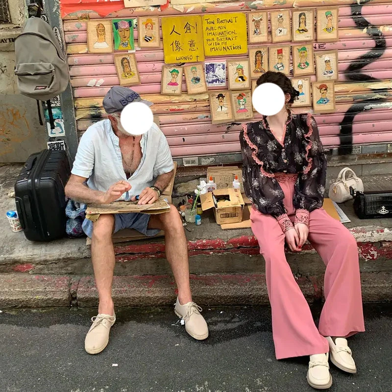 一生罗曼【粉墨】早秋法式新款碎花休闲假期宽松女衬衫Y5455