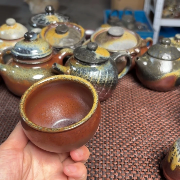 茶杯紫砂小水缸杯100
