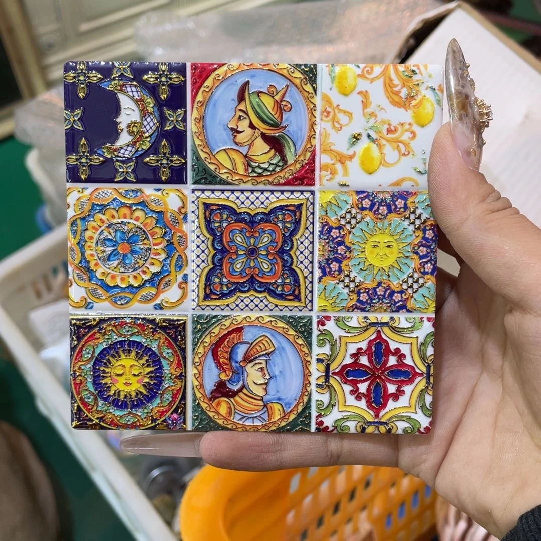 花***蚊陶瓷陶瓷杯垫不退换