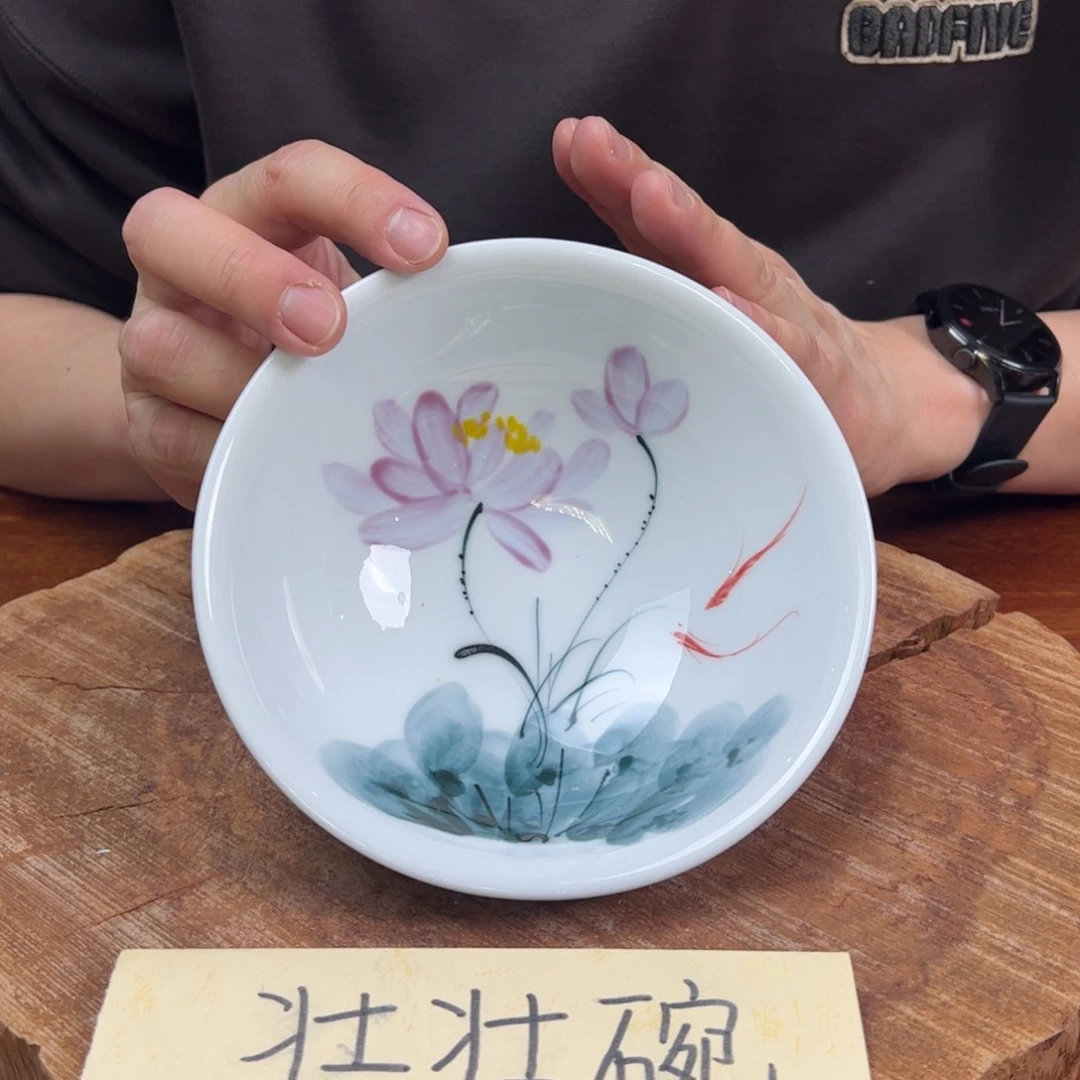 瓷片景德镇陶瓷手工手绘制作