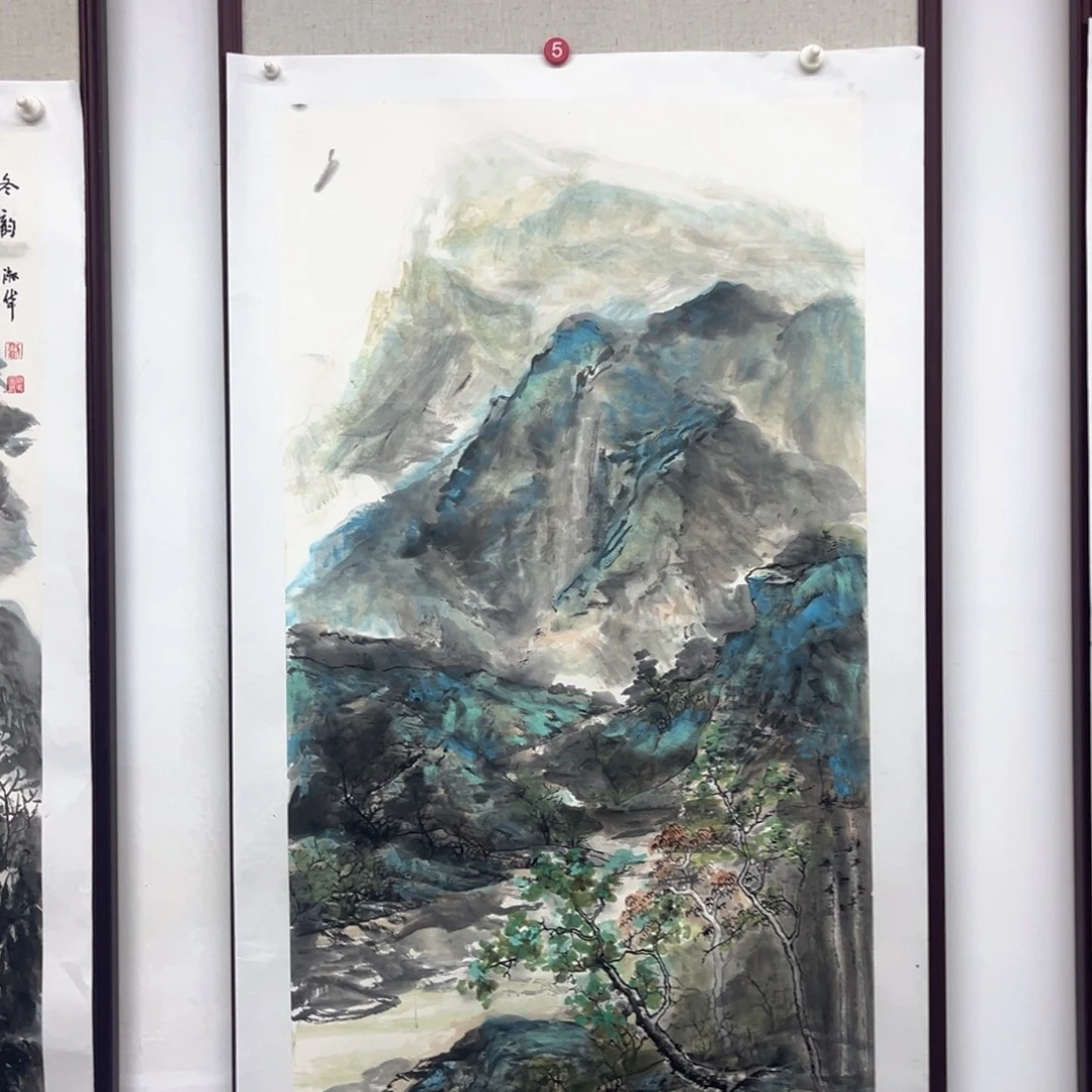 国画绘画作品多次参加