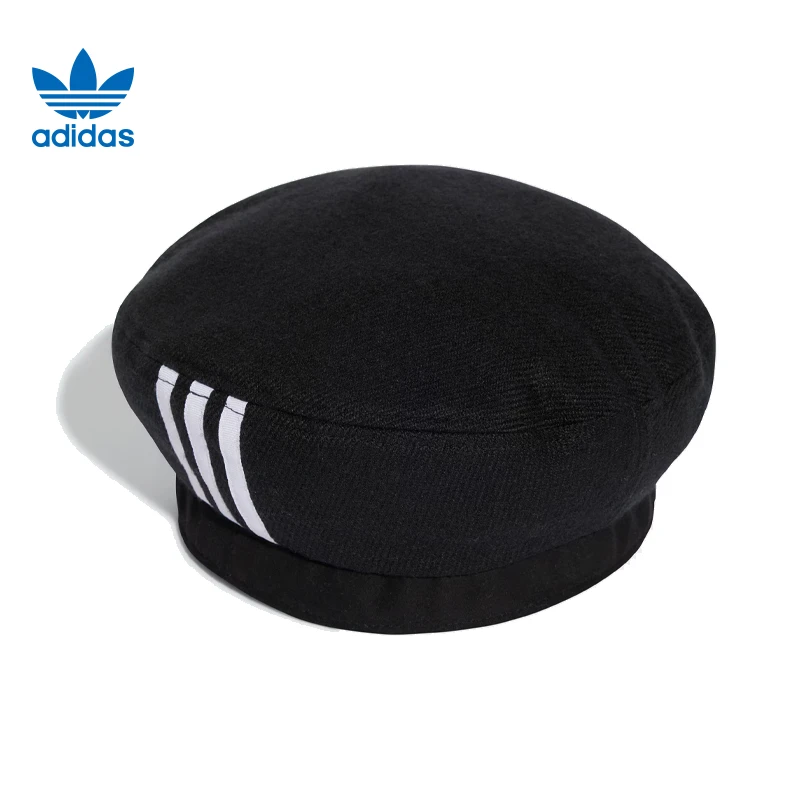 adidas/阿迪达斯 三叶草女子运动休闲时尚黑色贝雷帽 JF4210