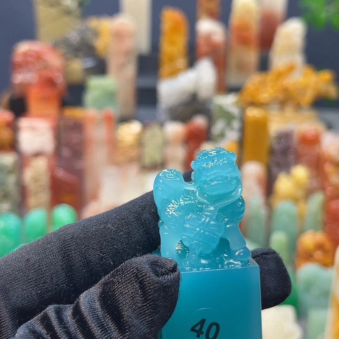 寿山石印石明*希包邮包刻40