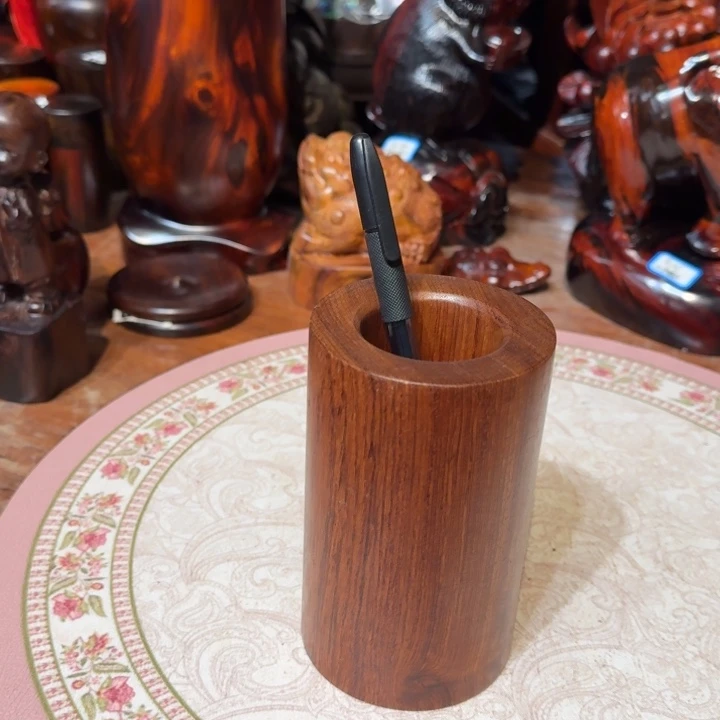 大果紫檀（缅甸花梨）花梨木小笔筒