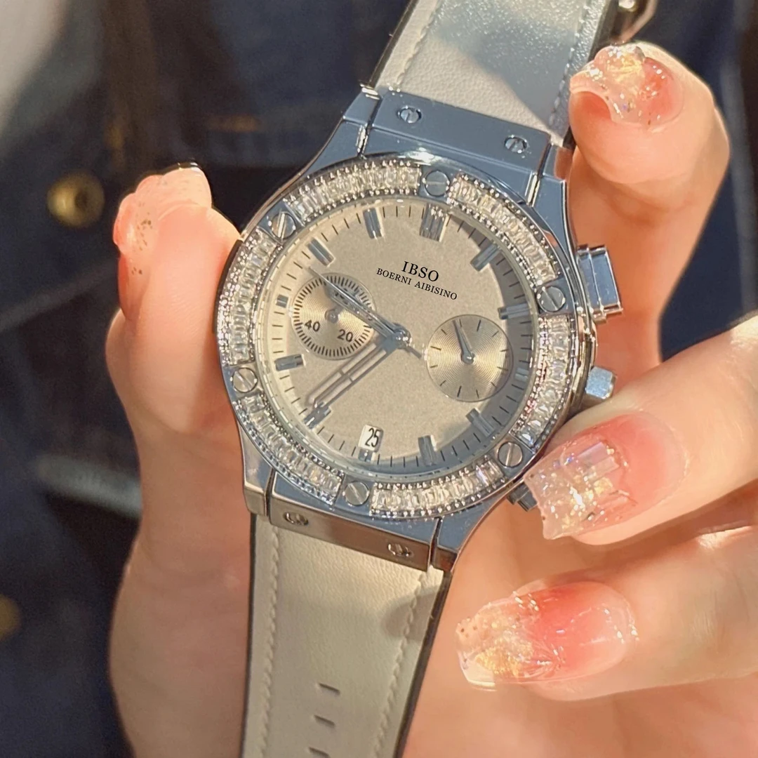 【IBSO】 6886 复古精致气质女士手表皮带