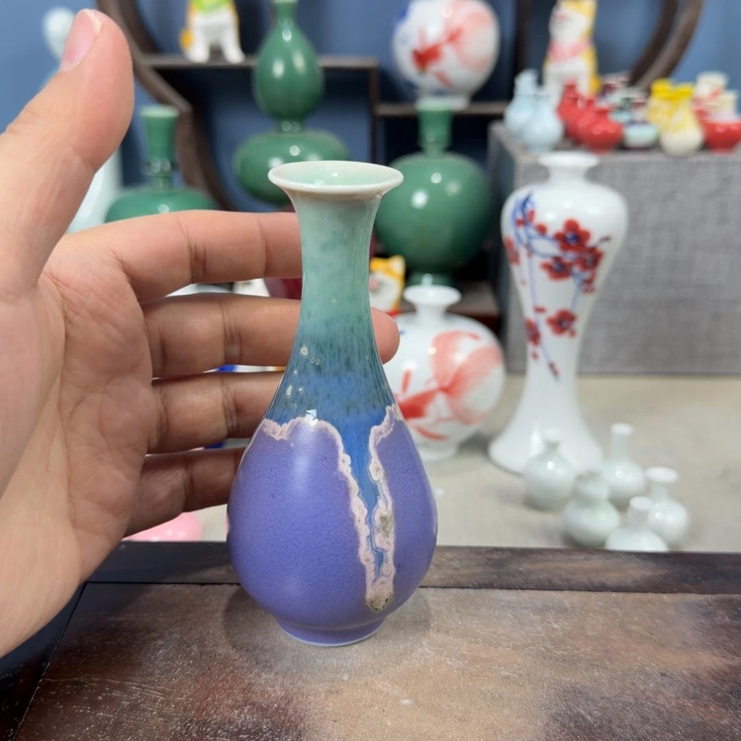 陶瓷手工小花器摆件