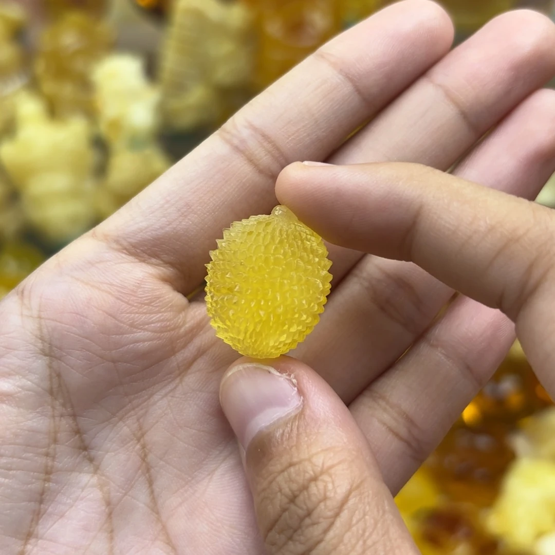 裸石蜜蜡未镶嵌蜜蜡吊坠打孔不退不换