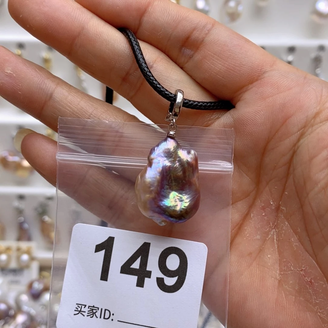 淡水珍珠颈饰银S925镶嵌149