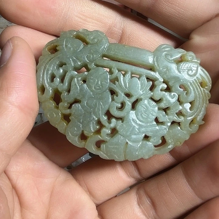 和田玉未镶嵌挂件