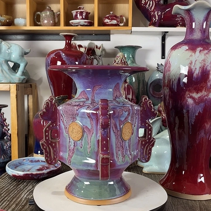 瓷片神垕镇钧瓷如意尊