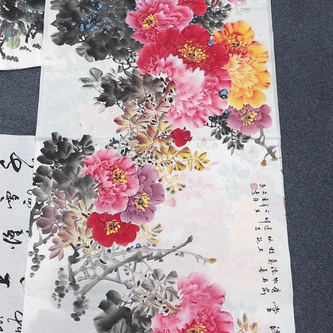 国画纯手绘宣纸国画作品