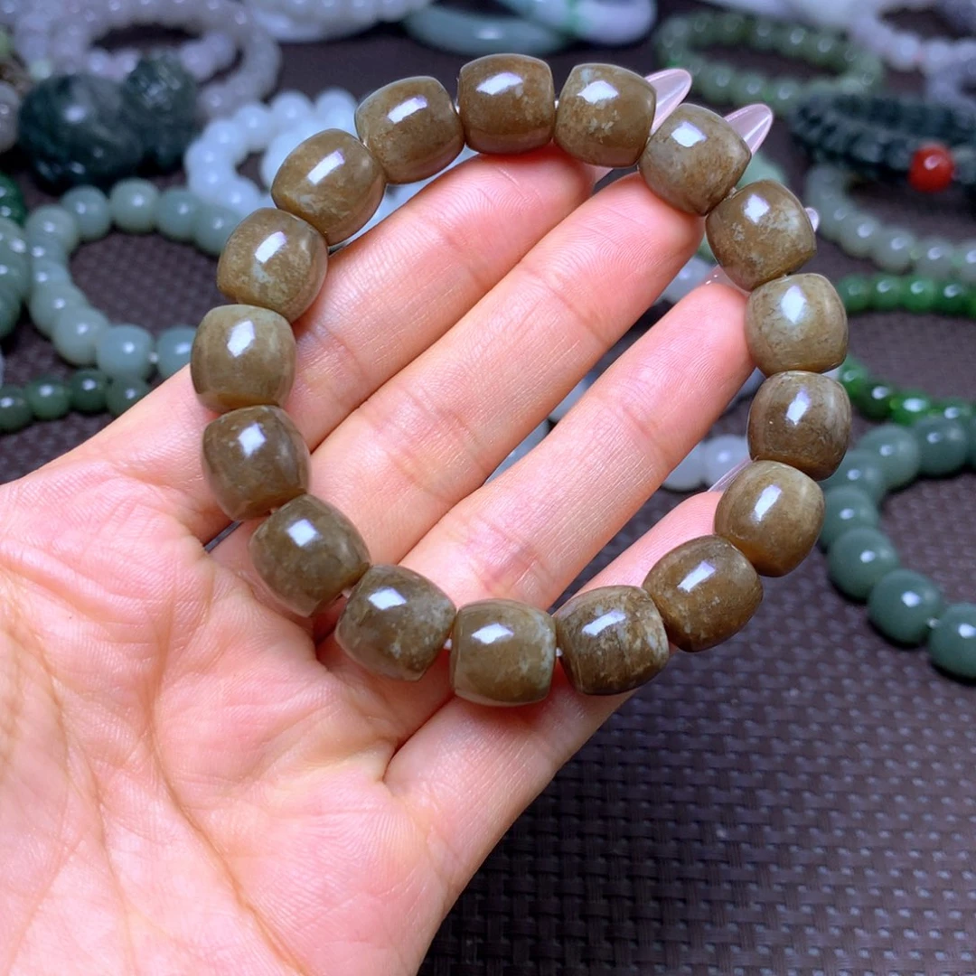 和田玉未镶嵌手串卡12