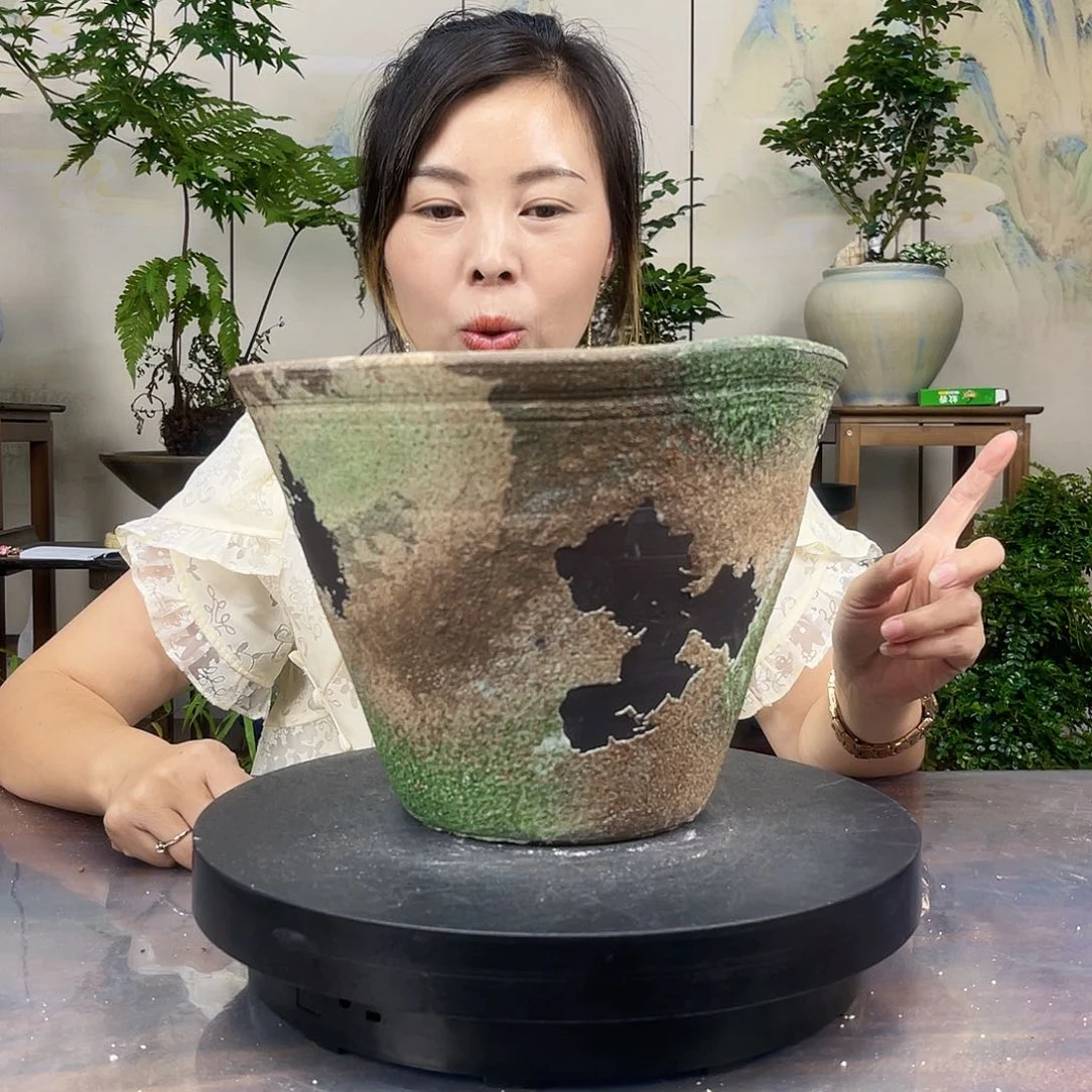 紫砂花盆王嫂花盆直播0605-  1704a高19口26