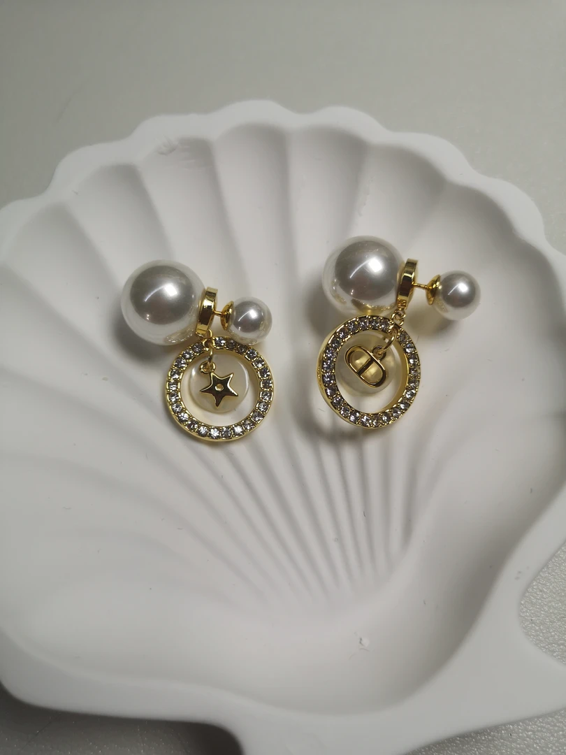 铜合金锆石耳饰 原创设计日韩气质时尚OL耳环手工精致百搭时尚