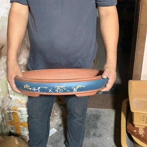 紫砂花盆手工制作