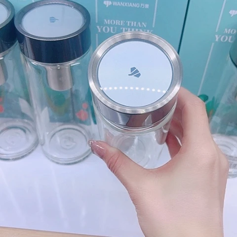 万象玻璃单层U147，钛银380毫升